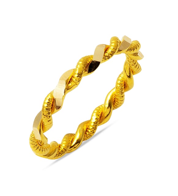 2er Burma Ring (Yüzük) 22k handgemacht Gold 916er Gold