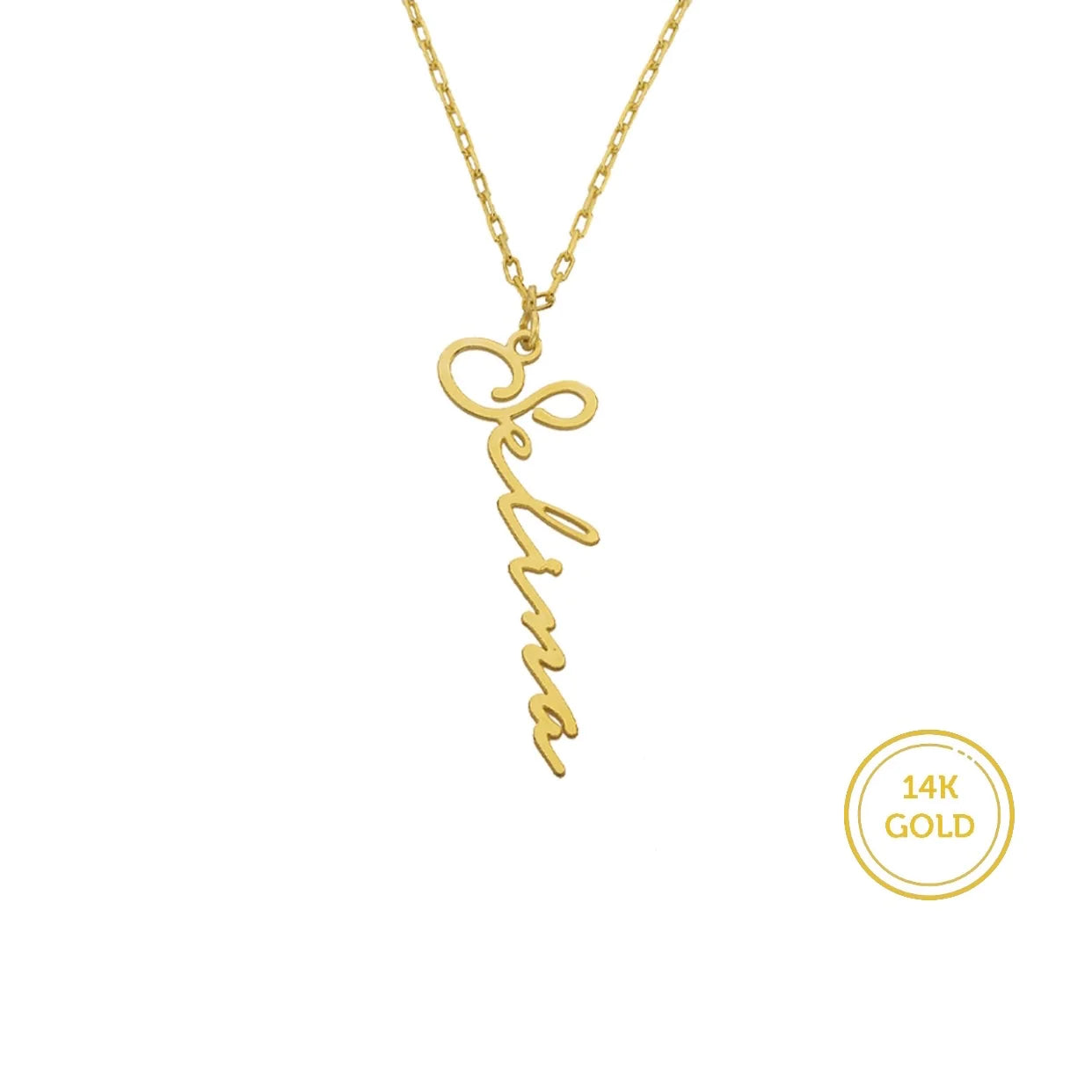 585er (14K) Gold Namenskette / Wunschname / Signature