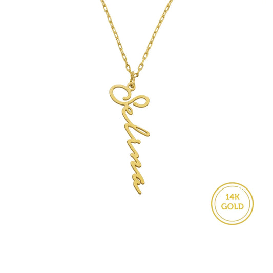 585er (14K) Gold Namenskette / Wunschname / Signature