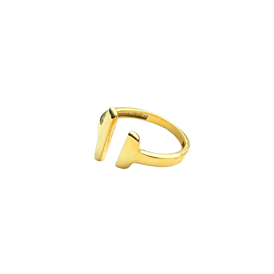 Wowsa Ring 925er Silber 18k vergoldet