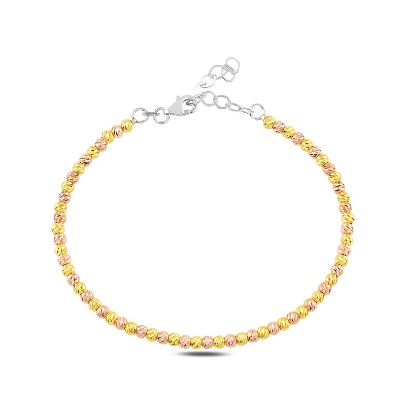 Dorika Armreif in 925er Silber 18k vergoldet Bicolor