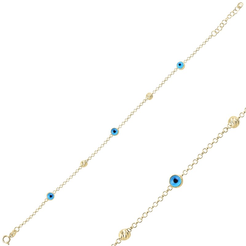 Nazar/Dorika Armband in 925er Silber 18k vergoldet