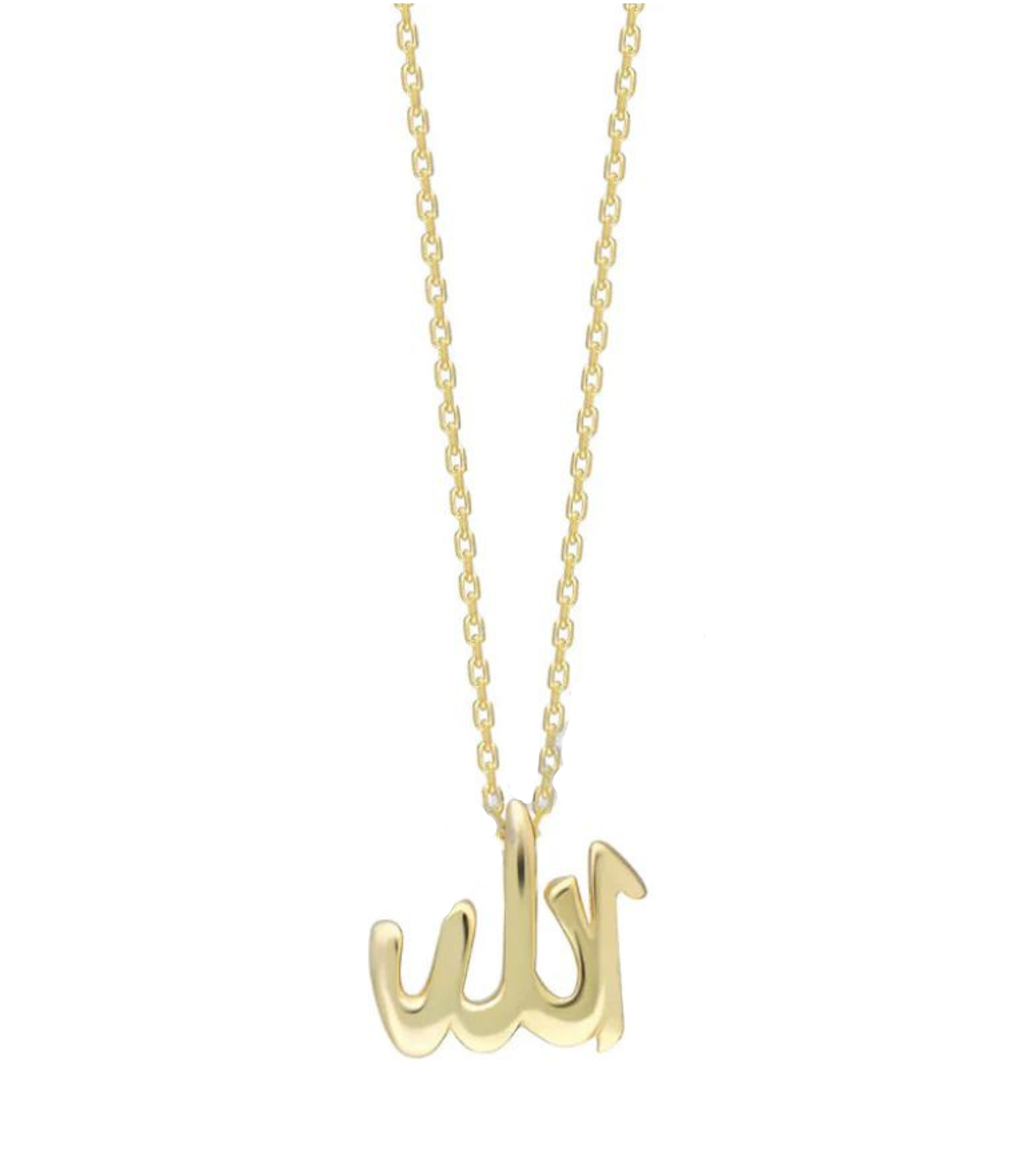 ALLAH Kette mit Anhänger in 925er Silber 18k vergoldet