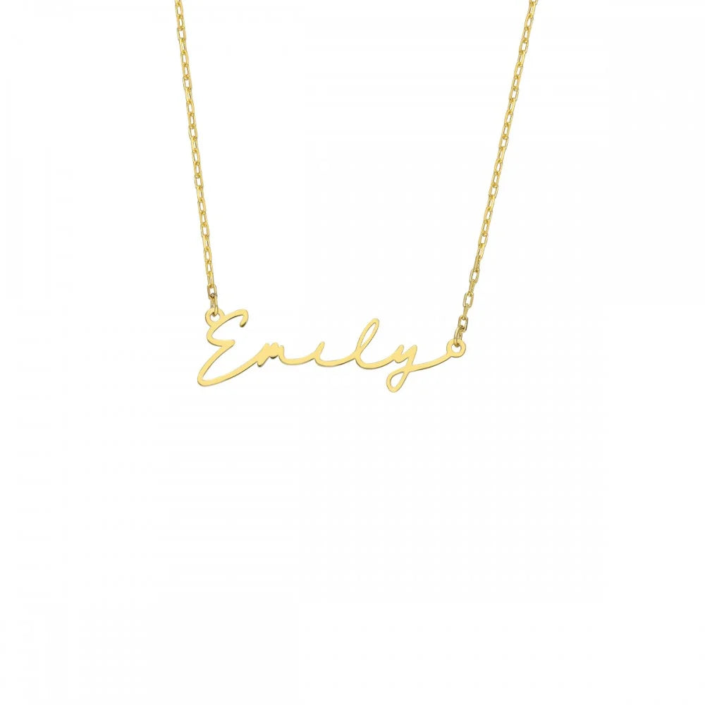 Signature Namenskette in 925er Silber