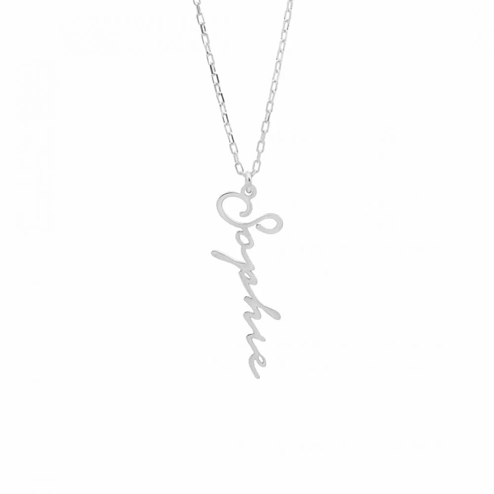 Signature Namenskette in 925er Silber
