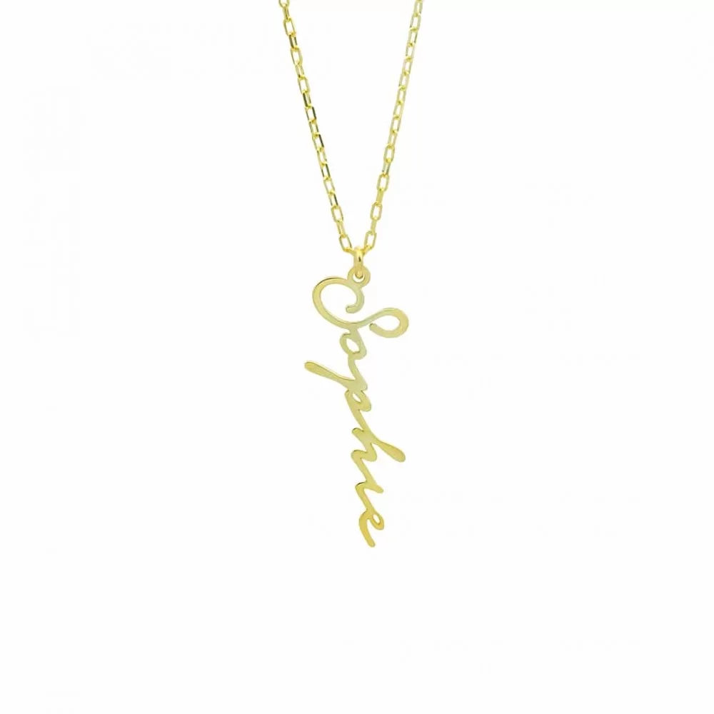 Signature Namenskette in 925er Silber