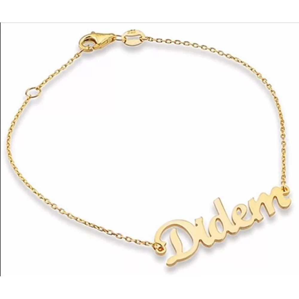 Armband mit einem Namen in 925er Silber schlicht