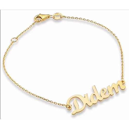 Armband mit einem Namen in 925er Silber schlicht
