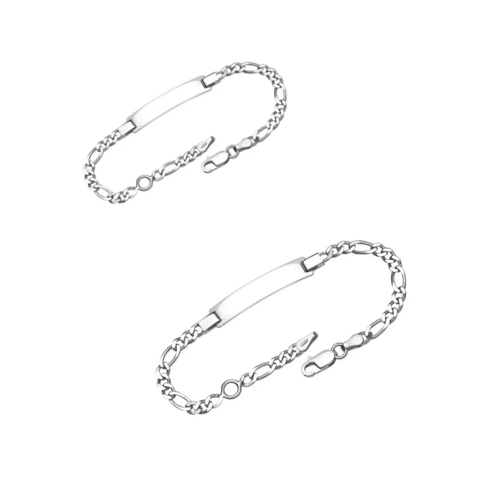 Partner Armband mit Wunschgravur in 925 Silber