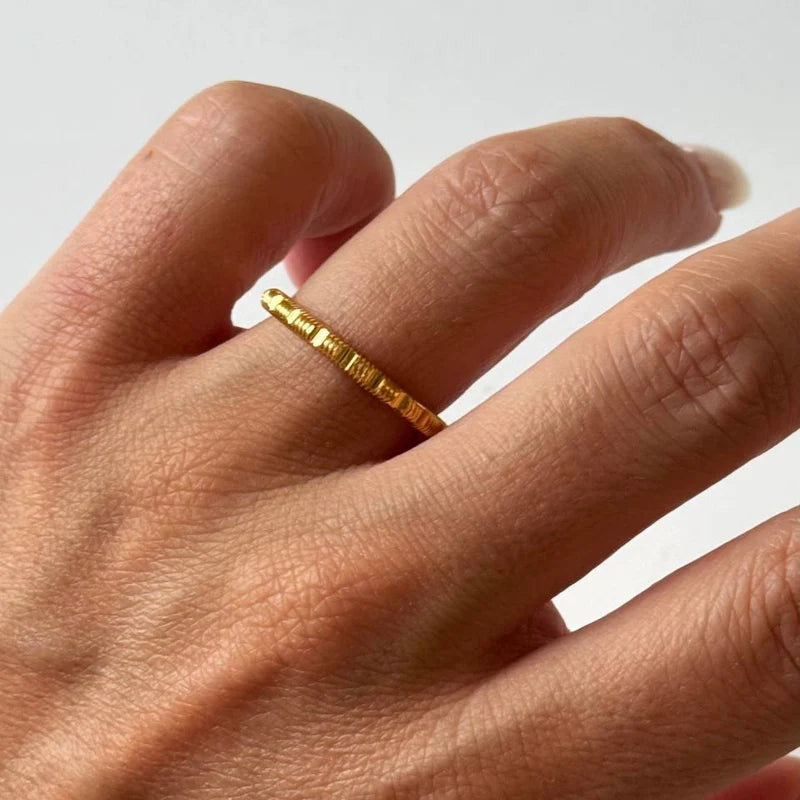 Ajda Ring II aus 925er Silber 22k vergoldet