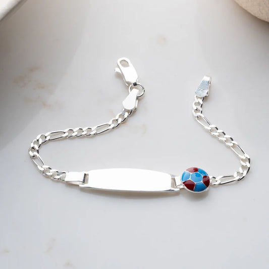 TS-Ball ID-Armband Gravurarmband für Kinder Figarokette