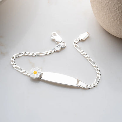 Kamille ID-Armband Gravurarmband für Kinder Figarokette
