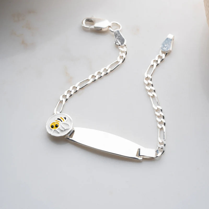 Biene ID-Armband Gravurarmband für Kinder Figarokette