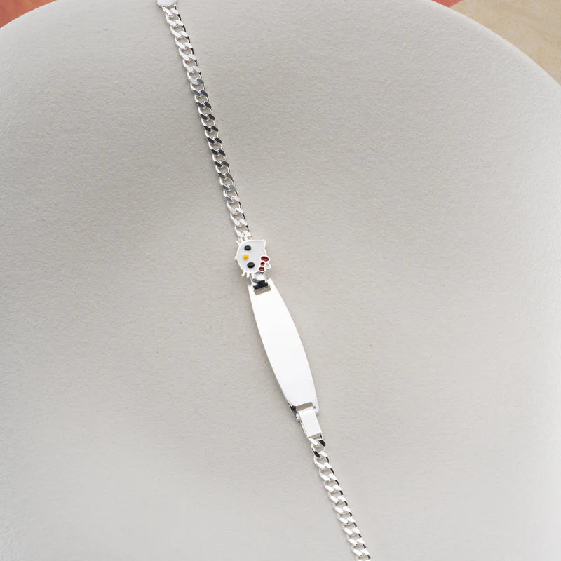 Katze ID-Armband Gravurarmband für Kinder Figarokette