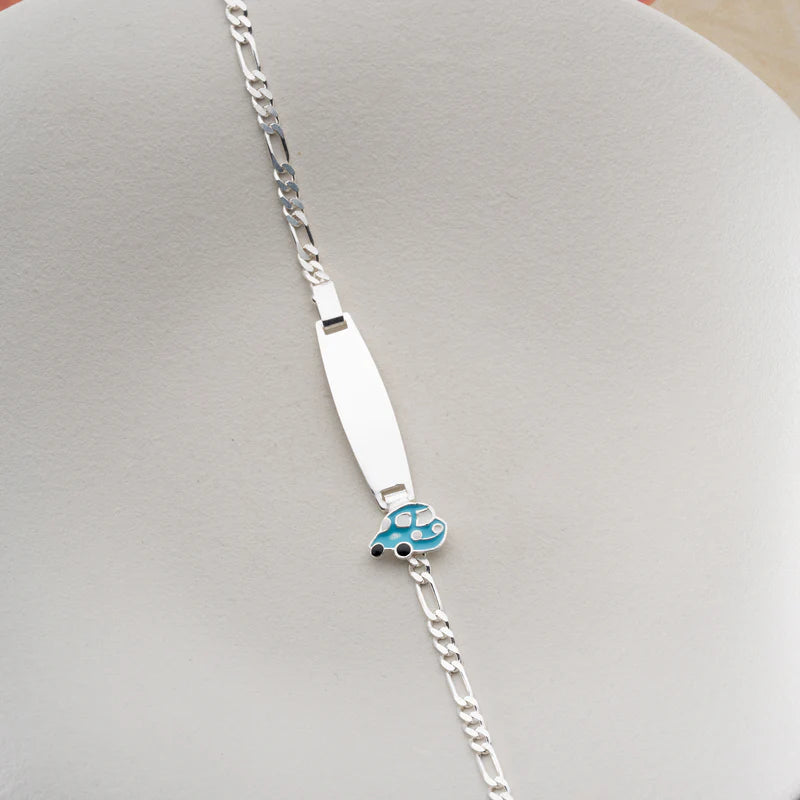 Auto ID-Armband Gravurarmband für Kinder Figarokette