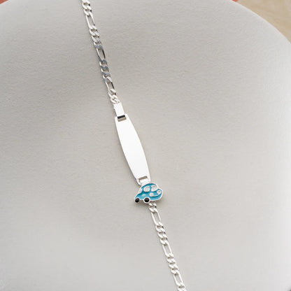 Auto ID-Armband Gravurarmband für Kinder Figarokette