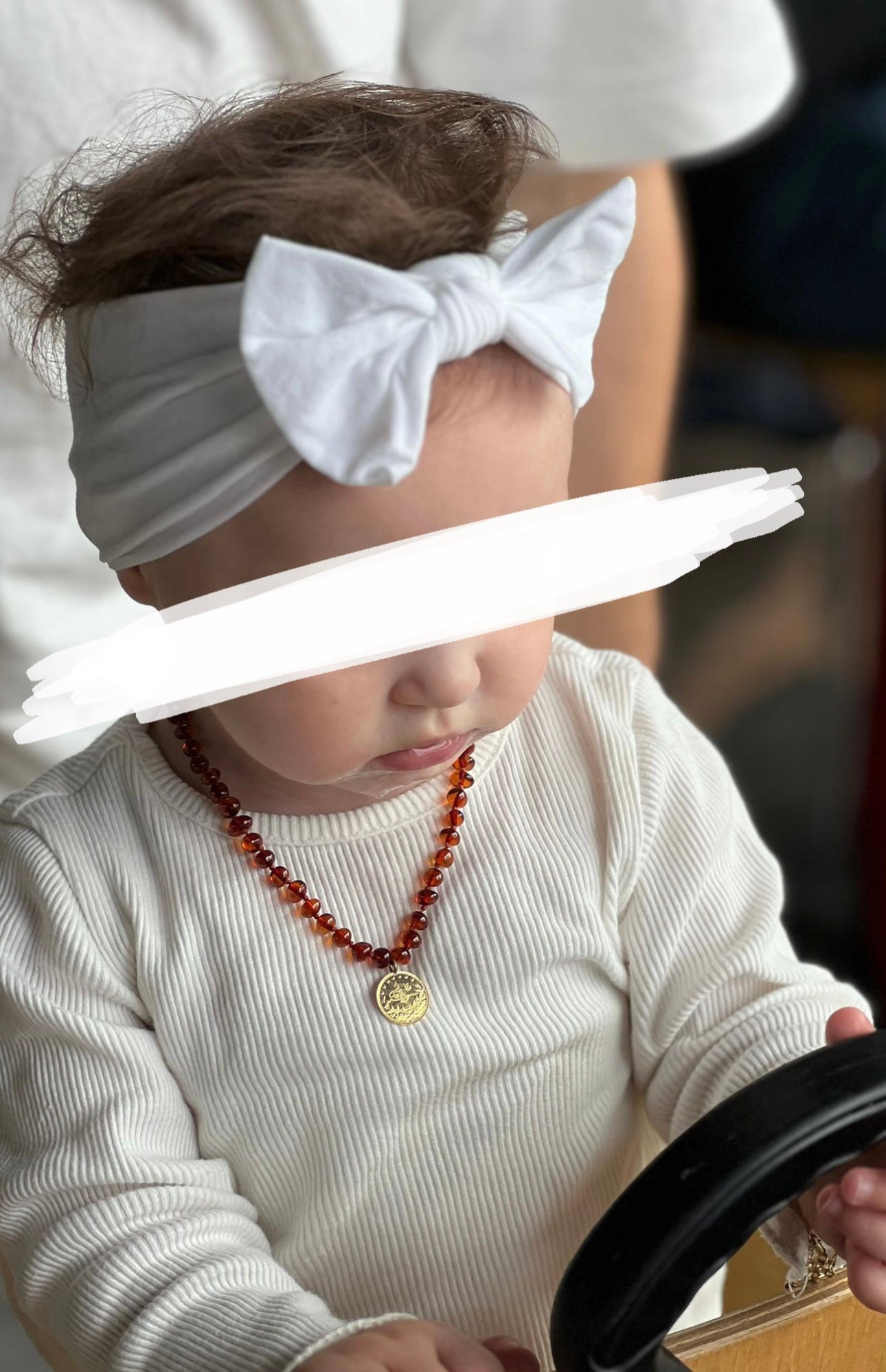 Bernsteinkette mit Resat oder Ceyrek Altin Münze 22k Lira, Reshadiye für Kinder