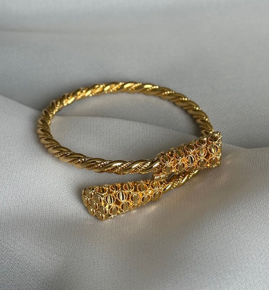 Zweier ikili Armreifen Burma 22k Vergoldet