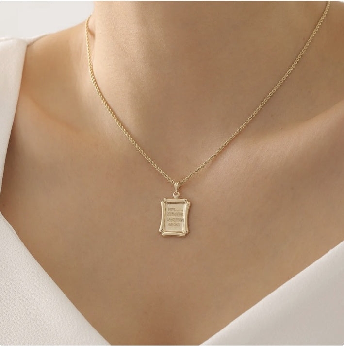 Nostalgisches Böser-Blick-Amulett mit Dua Anhänger aus 14K Gold